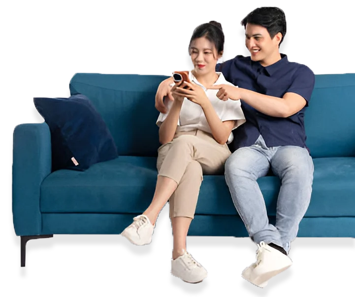 Couple on Sofa Couple on Sofa